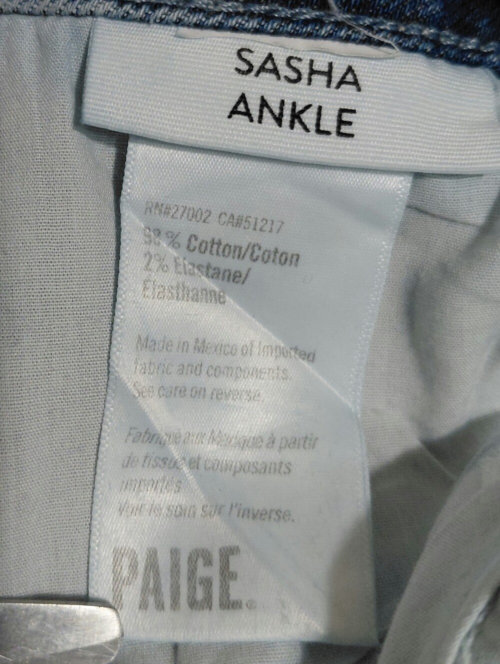 PAIGE Size 30 Petite Sasha Ankle Cuffed EUC - Picture 9 of 12
